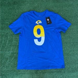 Nike Los Angeles Rams Matthew Stafford T Shirt Mens Large Blue #9